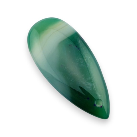 Agat kaboszon z dziurką 41x18 mm nr 132