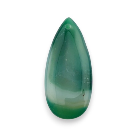 Agat kaboszon z dziurką 41x18 mm nr 132