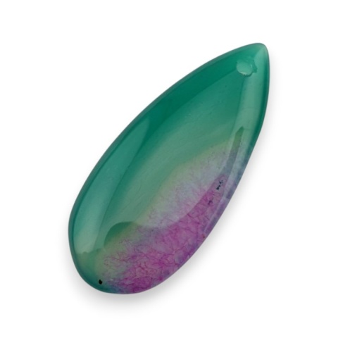 Agat kaboszon z dziurką 41x18 mm nr 135 Agat kaboszon z dziurką 41x18 mm nr 135