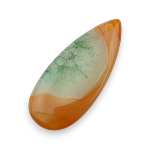 Agate cabochon with mounting hole 41x18 mm no 137