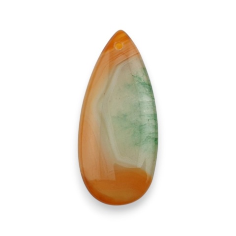 Agate cabochon with mounting hole 41x18 mm no 137