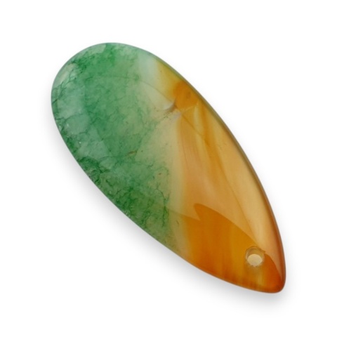 Agate cabochon with mounting hole 41x18 mm no 139 Agate cabochon with mounting hole 41x18 mm no 139