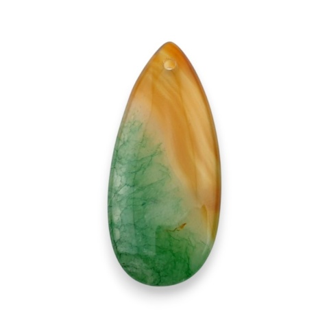 Agate cabochon with mounting hole 41x18 mm no 139 Agate cabochon with mounting hole 41x18 mm no 139