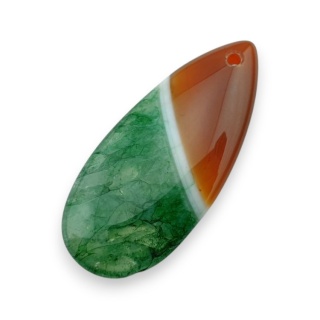 Agat kaboszon z dziurką 41x18 mm nr 140