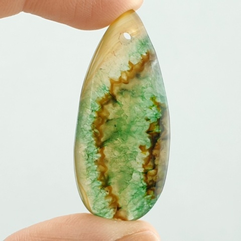 Agat kaboszon z dziurką 41x18 mm nr 141 Agat kaboszon z dziurką 41x18 mm nr 141