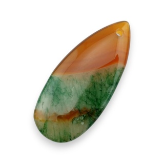 Agat kaboszon z dziurką 41x18 mm nr 145