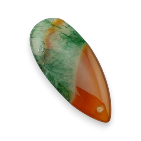 Agat kaboszon z dziurką 41x18 mm nr 145