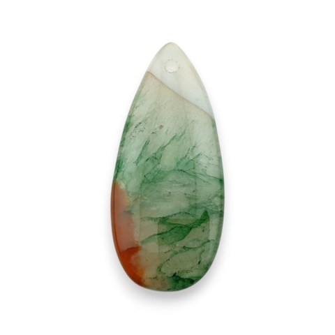 Agat kaboszon z dziurką 41x18 mm nr 146