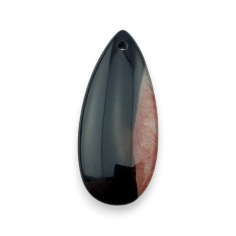 Agate cabochon with mounting hole 41x18 mm no 150 Agate cabochon with mounting hole 41x18 mm no 150