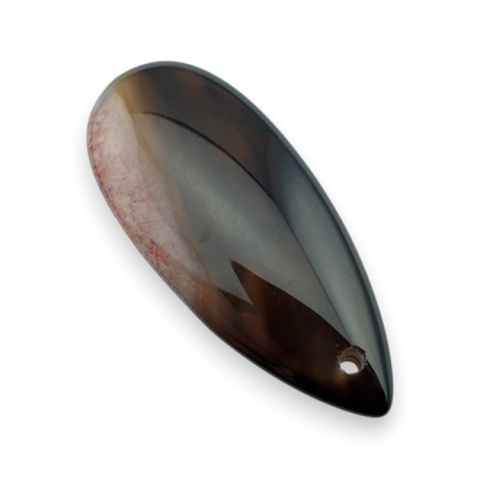 Agate cabochon with mounting hole 41x18 mm no 151 Agate cabochon with mounting hole 41x18 mm no 151