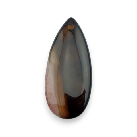 Agate cabochon with mounting hole 41x18 mm no 151 Agate cabochon with mounting hole 41x18 mm no 151