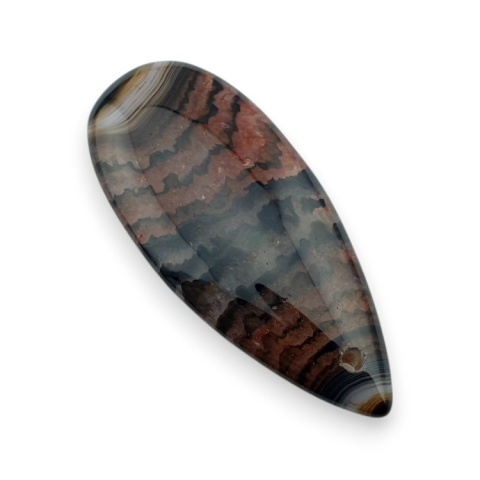 Agate cabochon with mounting hole 41x18 mm no 152 Agate cabochon with mounting hole 41x18 mm no 152