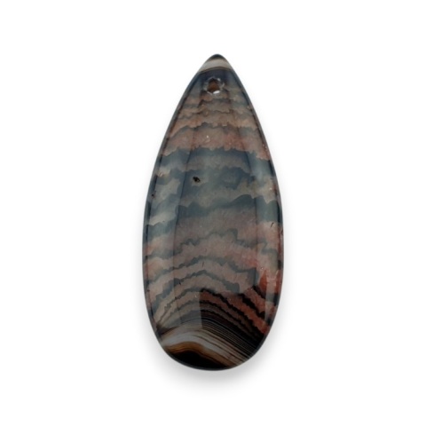 Agate cabochon with mounting hole 41x18 mm no 152 Agate cabochon with mounting hole 41x18 mm no 152