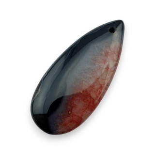 Agat kaboszon z dziurką 41x18 mm nr 155