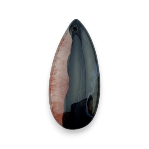 Agat kaboszon z dziurką 41x18 mm nr 155 Agat kaboszon z dziurką 41x18 mm nr 155