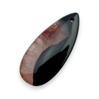 Agat kaboszon z dziurką 41x18 mm nr 156