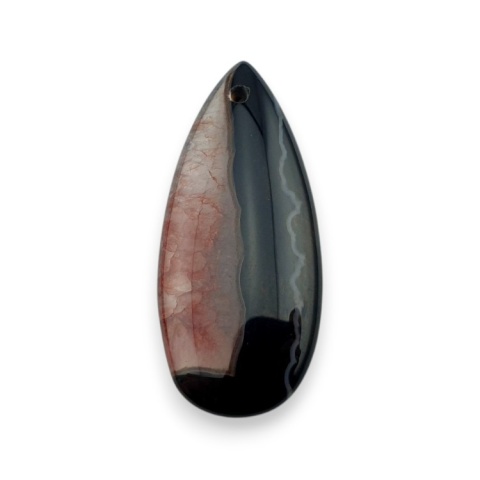 Agat kaboszon z dziurką 41x18 mm nr 157 Agat kaboszon z dziurką 41x18 mm nr 157