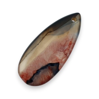 Agat kaboszon z dziurką 41x18 mm nr 159
