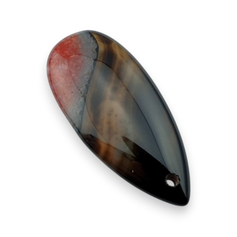 Agat kaboszon z dziurką 41x18 mm nr 161 Agat kaboszon z dziurką 41x18 mm nr 161