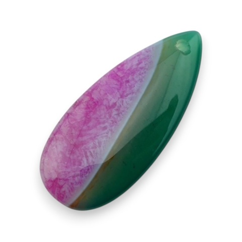 Agat kaboszon z dziurką 41x19 mm nr 123 Agat kaboszon z dziurką 41x19 mm nr 123