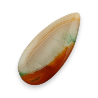 Agat kaboszon z dziurką 41x19 mm nr 142