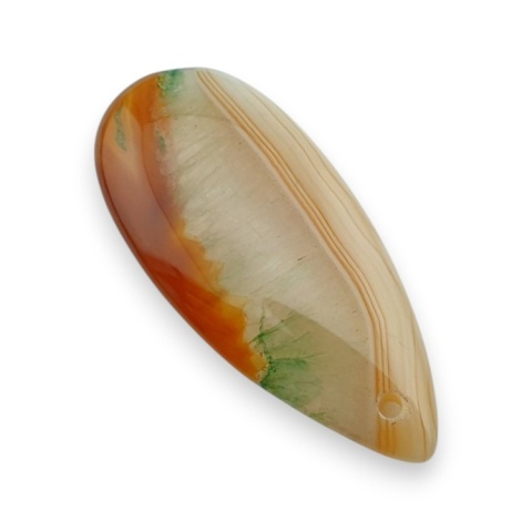 Agat kaboszon z dziurką 41x19 mm nr 142 Agat kaboszon z dziurką 41x19 mm nr 142