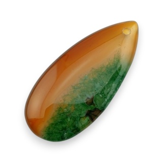 Agat kaboszon z dziurką 41x19 mm nr 144
