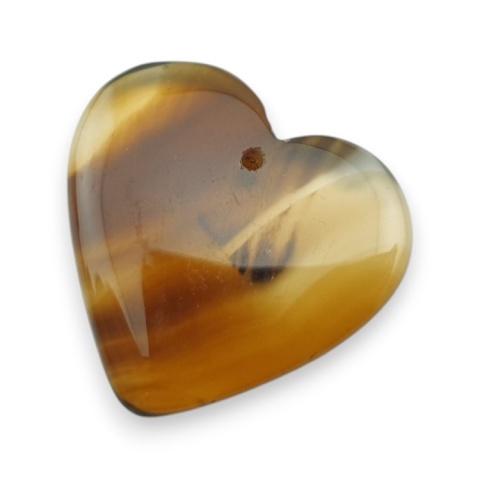 Agat montana serce z dziurką 19x18 mm nr 42 Agat montana serce z dziurką 19x18 mm nr 42