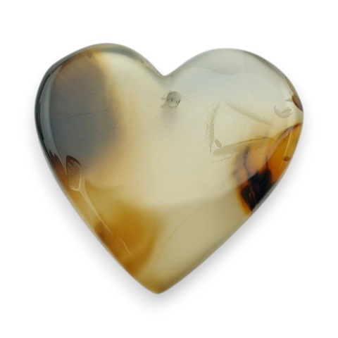 Montana agate heart with mounting hole 21x20 mm no 40 Montana agate heart with mounting hole 21x20 mm no 40