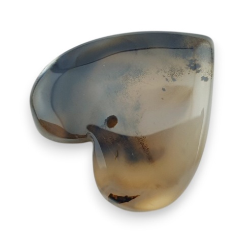 Agat montana serce z dziurką 23x22 mm nr 31 Agat montana serce z dziurką 23x22 mm nr 31