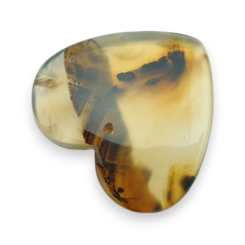 Montana agate heart with mounting hole 25x24 mm no 34 Montana agate heart with mounting hole 25x24 mm no 34