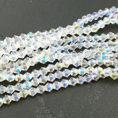 Bicone AB 6 mm cord 25 cm Bicone AB 6 mm cord 25 cm
