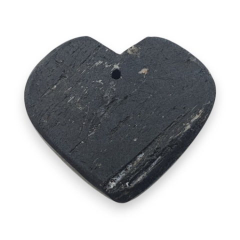 Czarny turmalin serce z dziurką 25x22 mm nr 16 Czarny turmalin serce z dziurką 25x22 mm nr 16