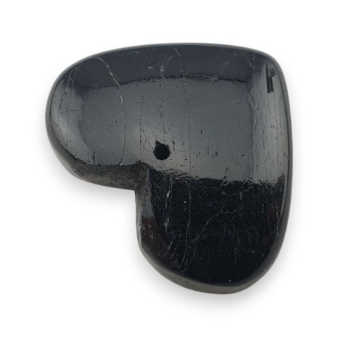 Czarny turmalin serce z dziurką 29x24 mm nr 15 Czarny turmalin serce z dziurką 29x24 mm nr 15