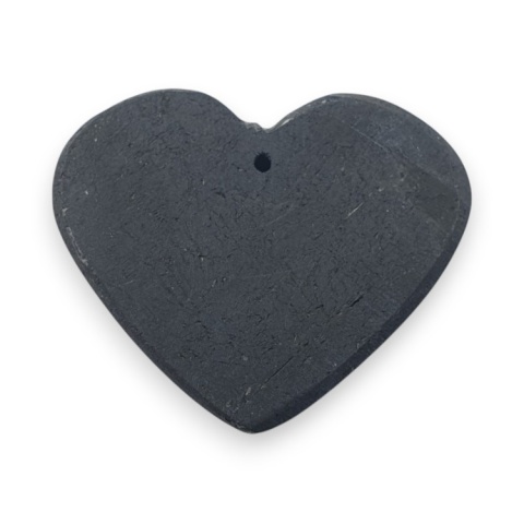 Czarny turmalin serce z dziurką 31x25 mm nr 12 Czarny turmalin serce z dziurką 31x25 mm nr 12