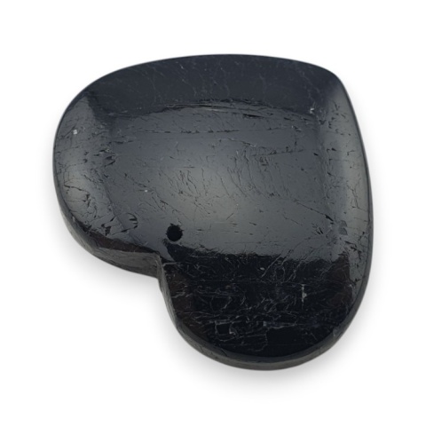 Black tourmaline heart with mounting hole 33x28 mm no 2 Black tourmaline heart with mounting hole 33x28 mm no 2