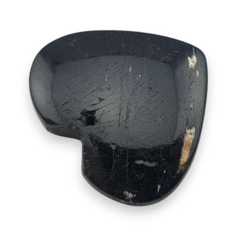 Czarny turmalin serce z dziurką 34x31 mm nr 1 Czarny turmalin serce z dziurką 34x31 mm nr 1
