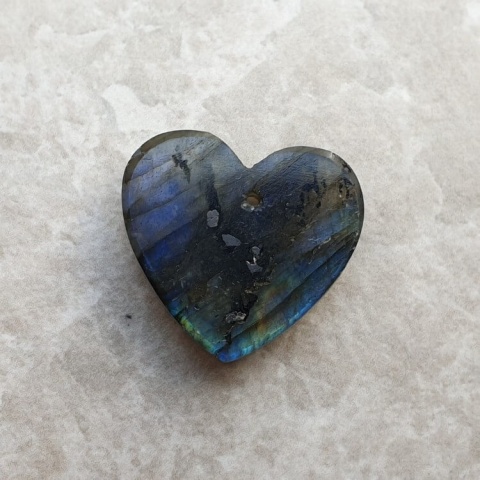 Labradorite heart with mounting hole 22x20 mm no 67 Labradorite heart with mounting hole 22x20 mm no 67