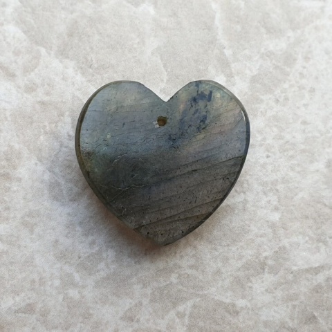Labradorite heart with mounting hole 24x23 mm no 11 Labradorite heart with mounting hole 24x23 mm no 11