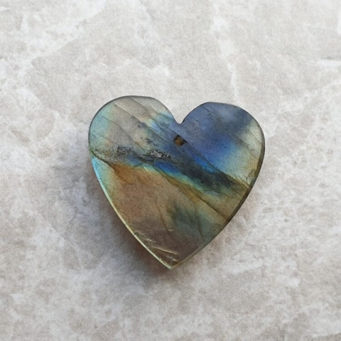 Labradorite heart with mounting hole 24x23 mm no 12 Labradorite heart with mounting hole 24x23 mm no 12