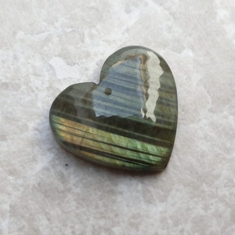 Labradorite heart with mounting hole 26x24 mm no 54 Labradorite heart with mounting hole 26x24 mm no 54