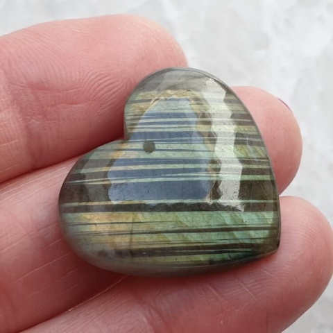 Labradorite heart with mounting hole 26x24 mm no 54 Labradorite heart with mounting hole 26x24 mm no 54