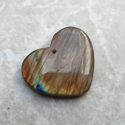 Labradorite heart with mounting hole 29x24 mm no 51 Labradorite heart with mounting hole 29x24 mm no 51