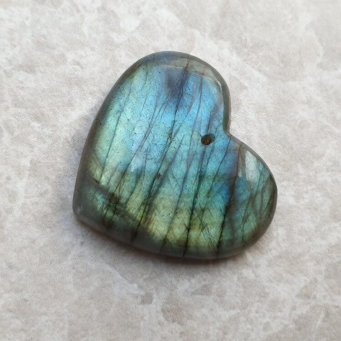 Labradorite heart with mounting hole 30x27 mm no 24 Labradorite heart with mounting hole 30x27 mm no 24