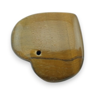 Tygrysie oko serce z dziurką 26x24 mm nr 29