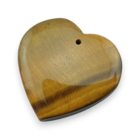 Tygrysie oko serce z dziurką 27x25 mm nr 21 Tygrysie oko serce z dziurką 27x25 mm nr 21