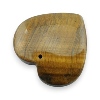 Tygrysie oko serce z dziurką 27x26 mm nr 23