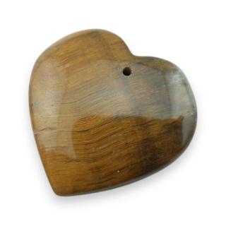 Tygrysie oko serce z dziurką 27x26 mm nr 2