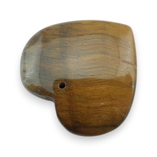 Tygrysie oko serce z dziurką 27x26 mm nr 2
