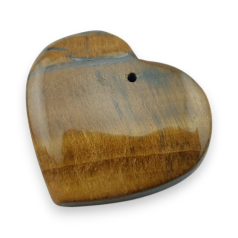 Tygrysie oko serce z dziurką 28x25 mm nr 1 Tygrysie oko serce z dziurką 28x25 mm nr 1